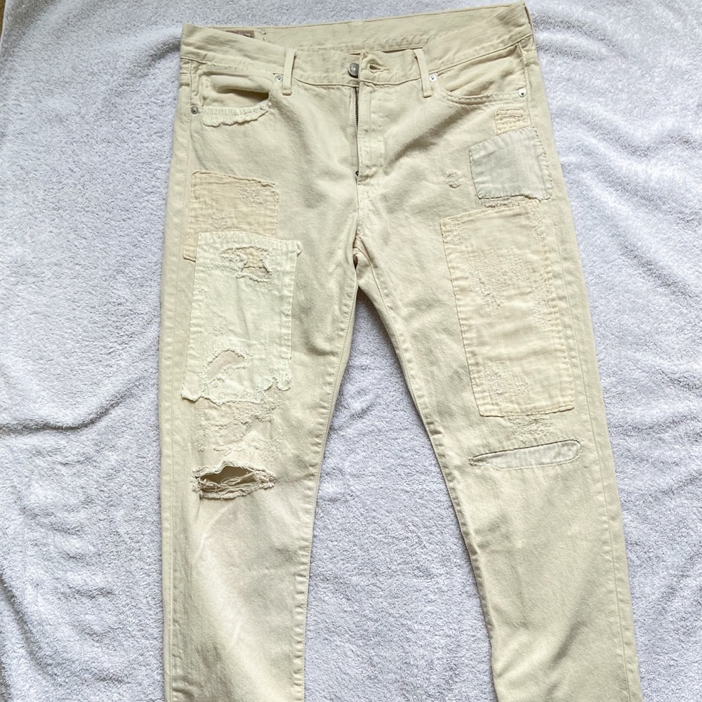 Ralph Lauren Polo ripped jeans!